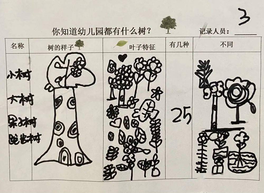 班级动态幼儿园里的树中三班课程故事