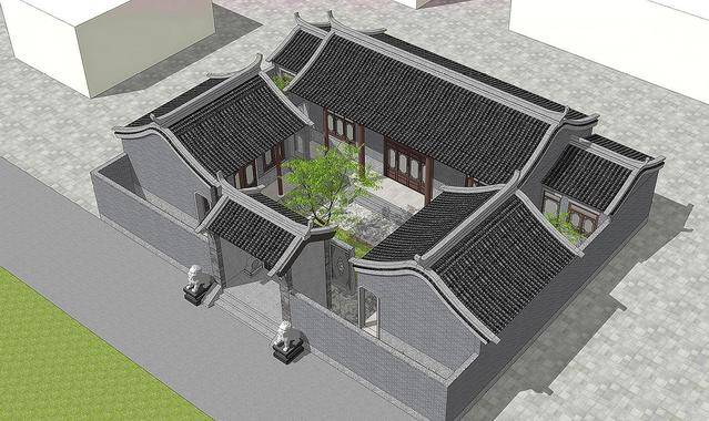 拆掉破旧老宅,他为父母建造183㎡四合院,完工后,叫人惊艳
