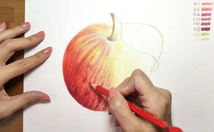 彩铅画入门 | 彩铅手绘苹果教程