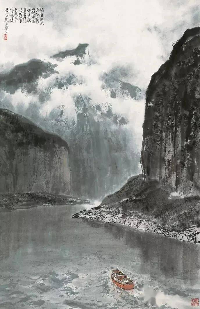 黄纯尧是一位学者型山水画大家,从70年代后期致力于长江三峡的研究