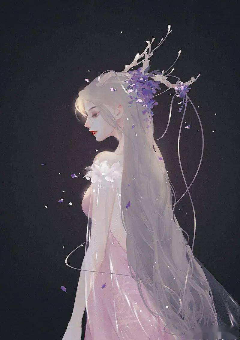 华清宫一鹿之古风插画角仙