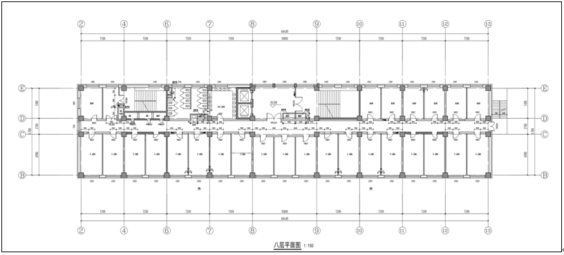 教学实训基地8层平面图