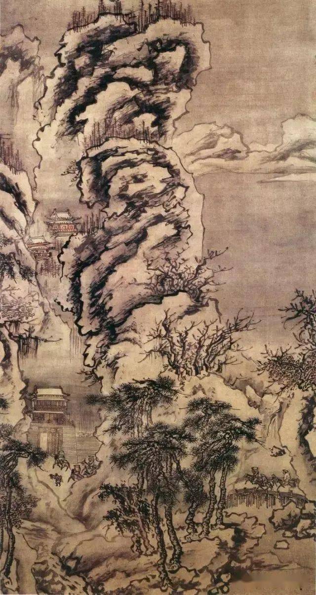 戴进《雪景山水图》