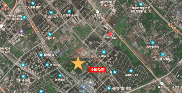 06亩宗地位置示意二号宗地为纯住宅用地,跨越了金牛和郫都两个区域