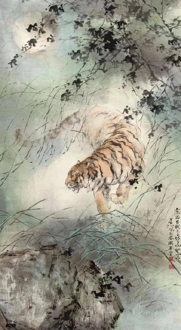 岭南画家杨善深的画里,有着浓浓的笔墨趣味,非常耐人寻味