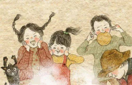 彩铅带来的童年!画中的孩子就是你我当年模样