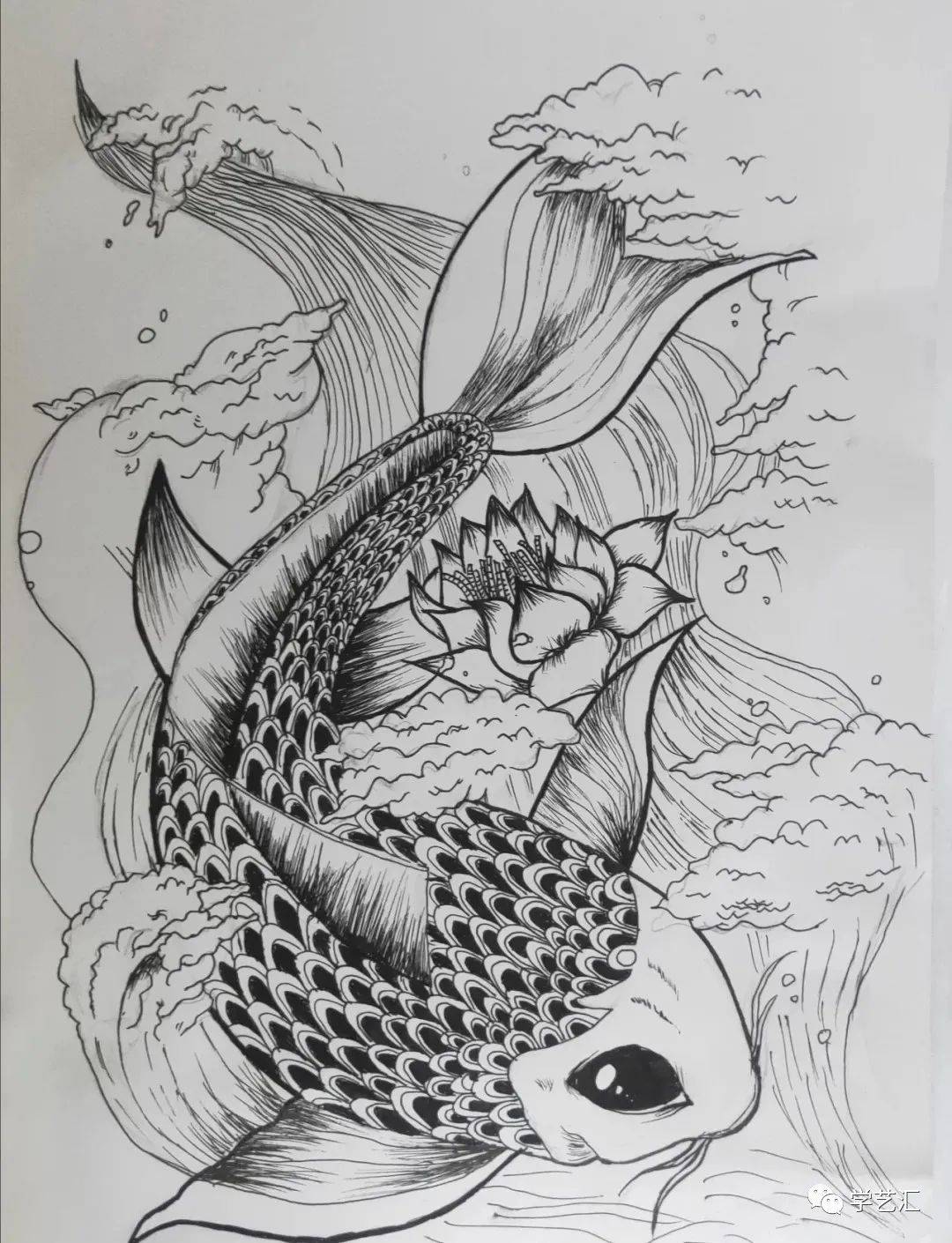 线描素材这么好看的线描画不收藏太可惜了