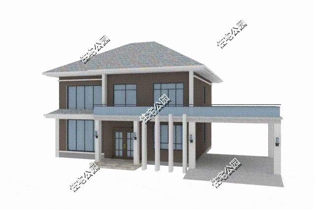 有车库带露台,18×13米现代风别墅,享受品质生活_设计