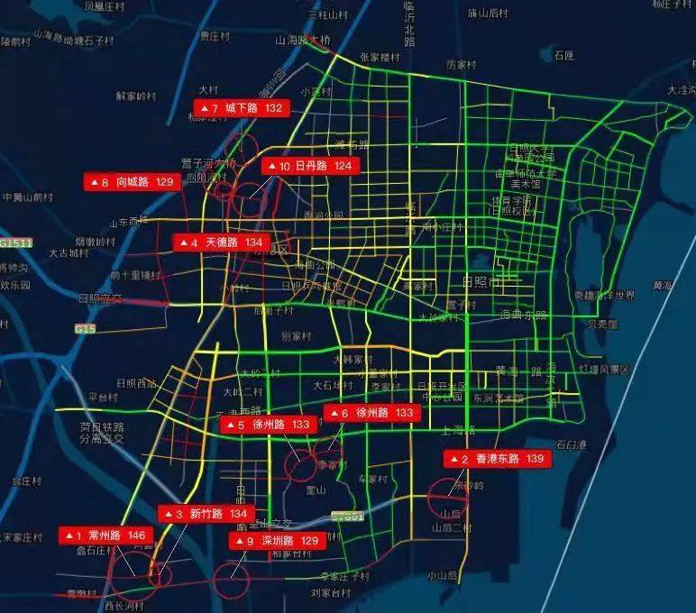 fm95/日照市城市道路扬尘走航监测数据发布