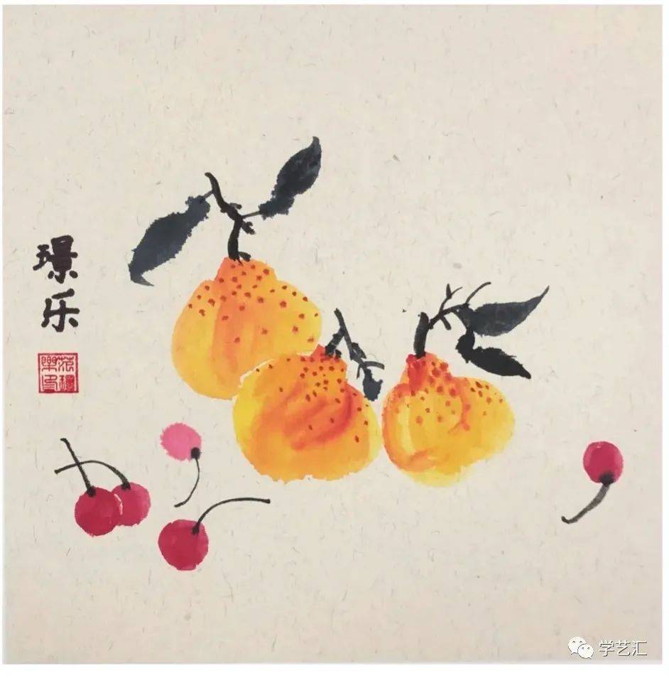 素材 ▏这60幅儿童水墨画,技法 欣赏两不误!