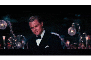 莱昂纳多抓住了盖茨比的魂魄特别是笑容,小说里有着浓墨重彩的描写