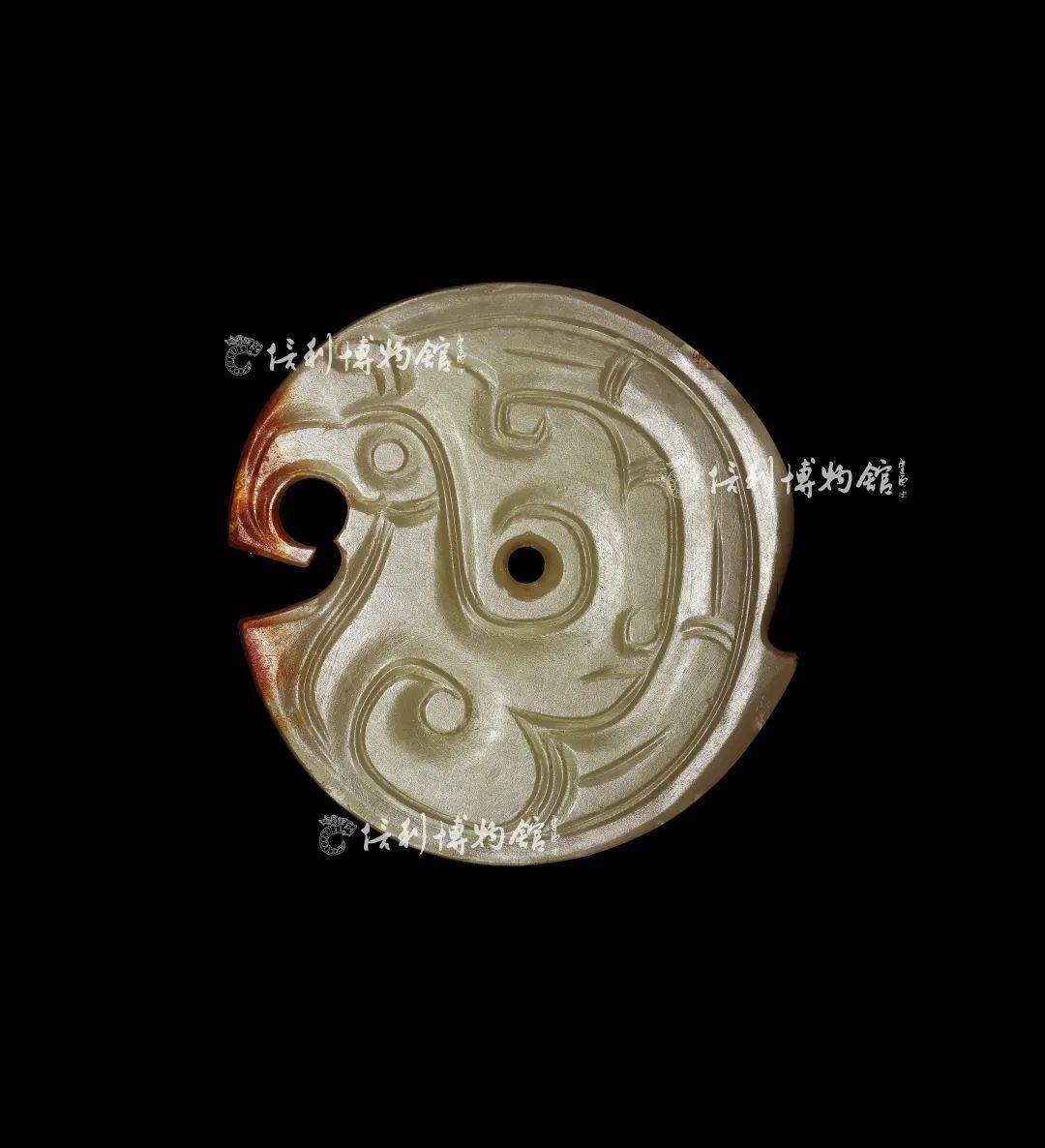 西周 凤鸟纹玉璧 陕西宝鸡竹园沟出土