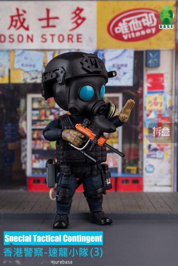 figurebase 香港警察速龙小队 sts防暴 q版兵人 可动模型 再贩