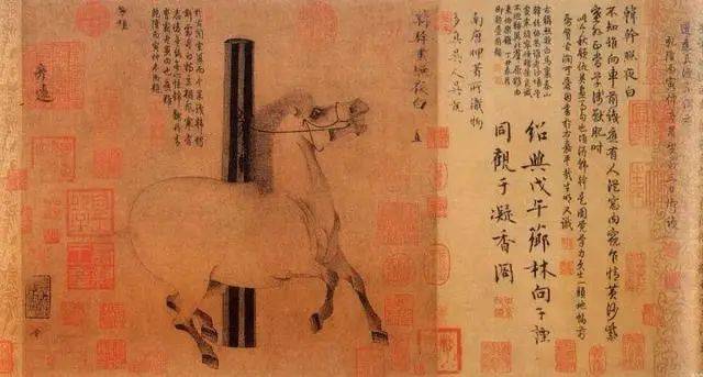 如薛稷画鹤,曹霸,韩干画马,韦偃画牛,李泓画虎,卢弁画猫,张旻画鸡,齐