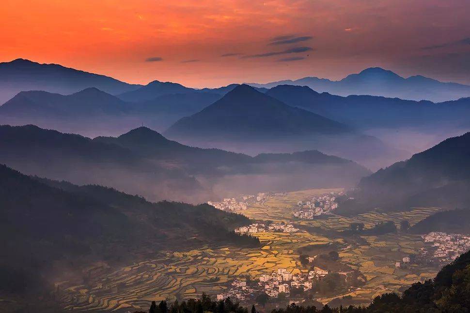 "江岭风光",世界级摄影基地【江岭】(含门票)拍摄万亩层次感的梯田