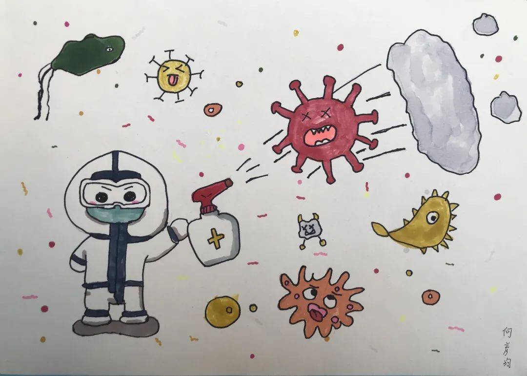 话中有意,手中有笔,心中有爱,看油幼"童"声"童"画同抗