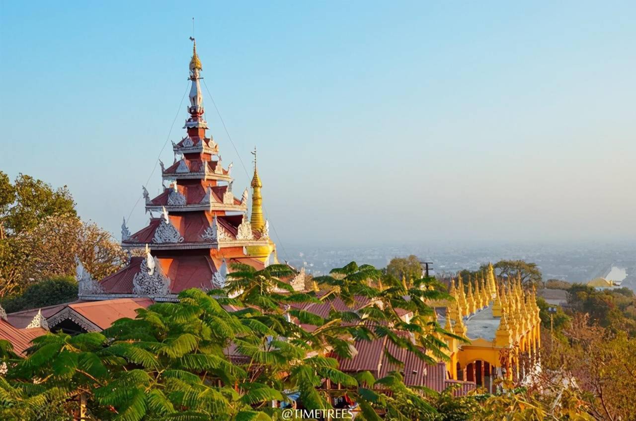 曼德勒山的日落,堪比乌本桥,每个来缅甸旅游的都应该看看