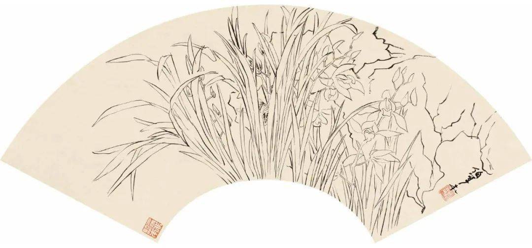 陆抑非白描花鸟课徒稿(53图)