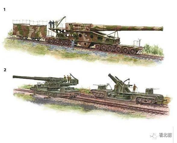 一百年前的钢铁巨兽一战列车炮欣赏