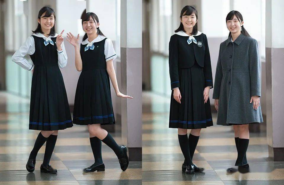 校服款式之外,随着高中年级的不同,日本有的学校会改变学生领带的颜色