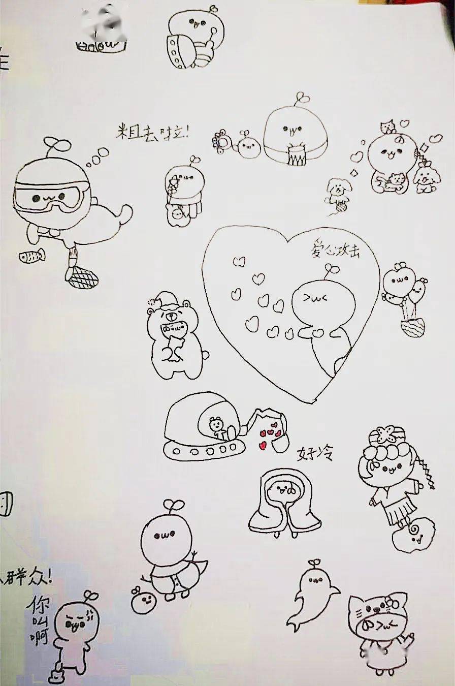 超可爱的唐老鸭宝宝~和可乐姐姐学画画吧(小朋友们啦