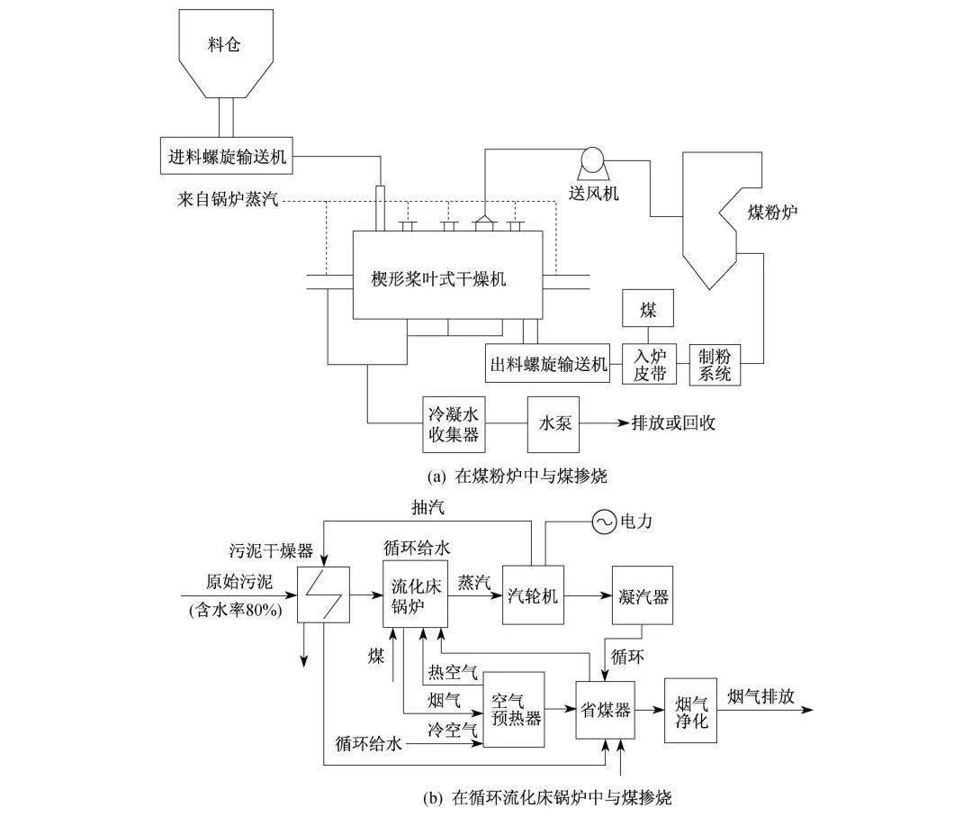 燃煤电厂污泥与煤炭掺烧工艺流程