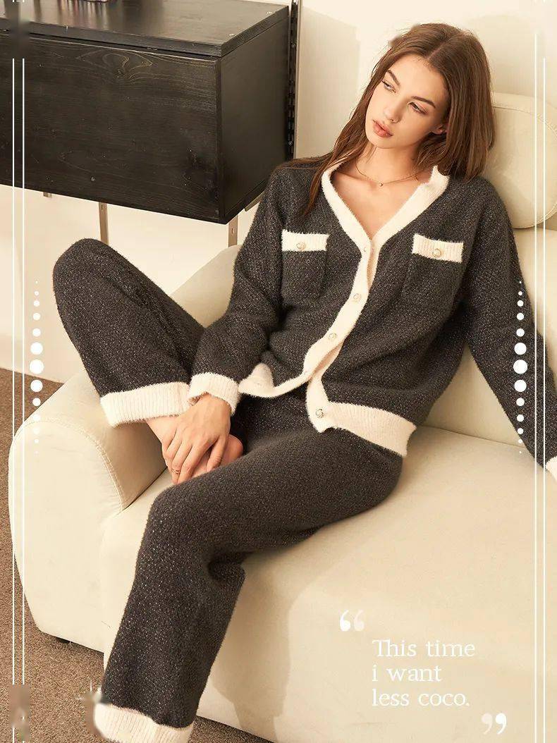 40套高颜值睡衣,舒服又时髦,春节宅家一定要有!_妮妮