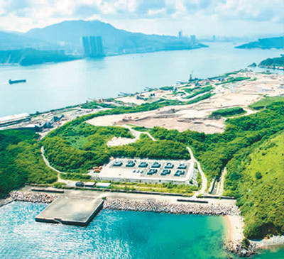 香港特区政府斥资91亿港元,建将军澳海水淡化厂,拓展香港水源.