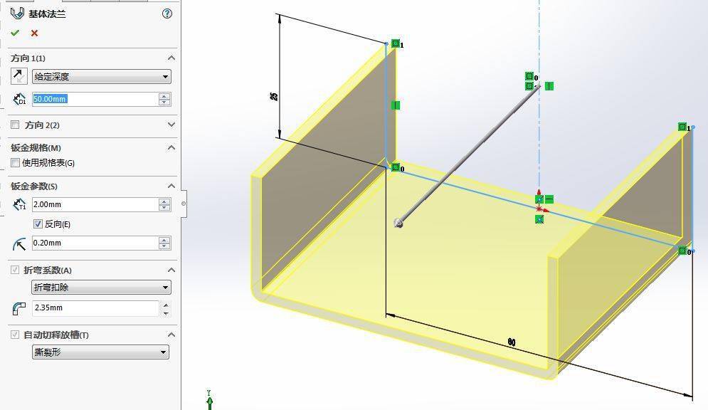 solidworks生成钣金工程图及cad展开的时候如何显示折弯线!