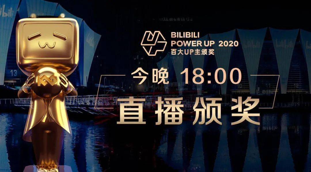 近日,哔哩哔哩在线直播了bilibili power up 2020百大up主颁奖,这是