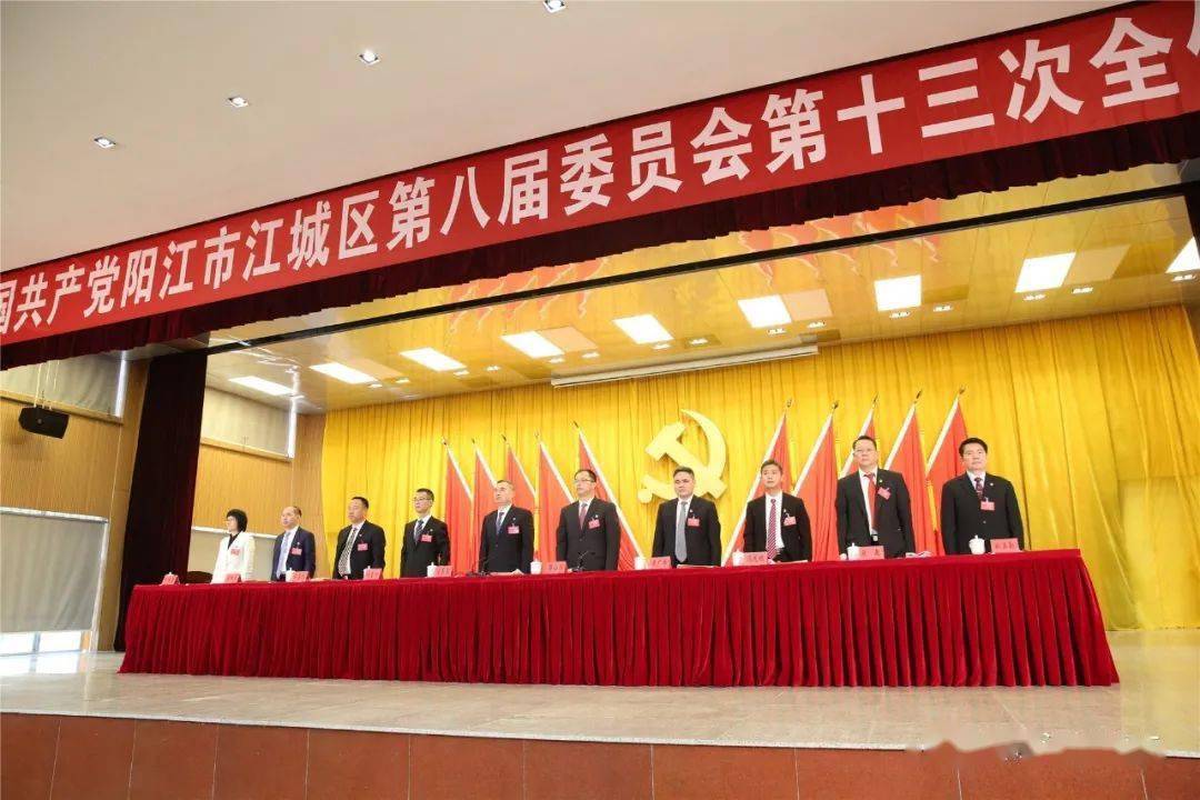 中国共产党阳江市江城区第八届委员会第十三次全体会议胜利召开