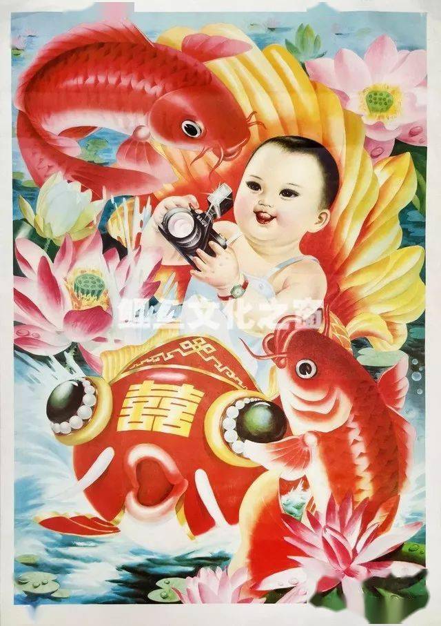 "恭喜发财寿有余" 一组吉祥鲤鱼年画,大年初二祝您连年有余.