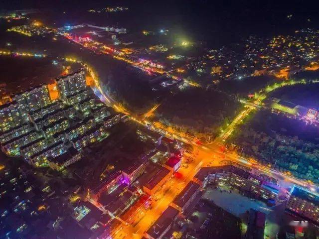 【锦绣岚县】县城夜景