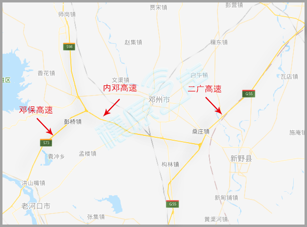 07公里,起自南阳大叶岗,在魏集接湖北省(襄)樊魏(集)高速公路,全线