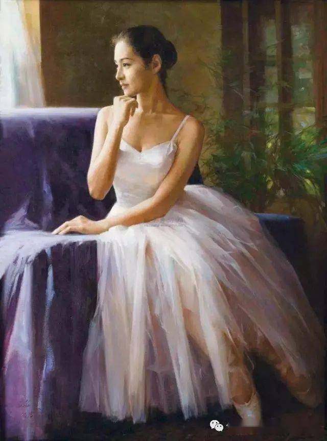 中国油画家何岸笔下的中国女性,太美了!