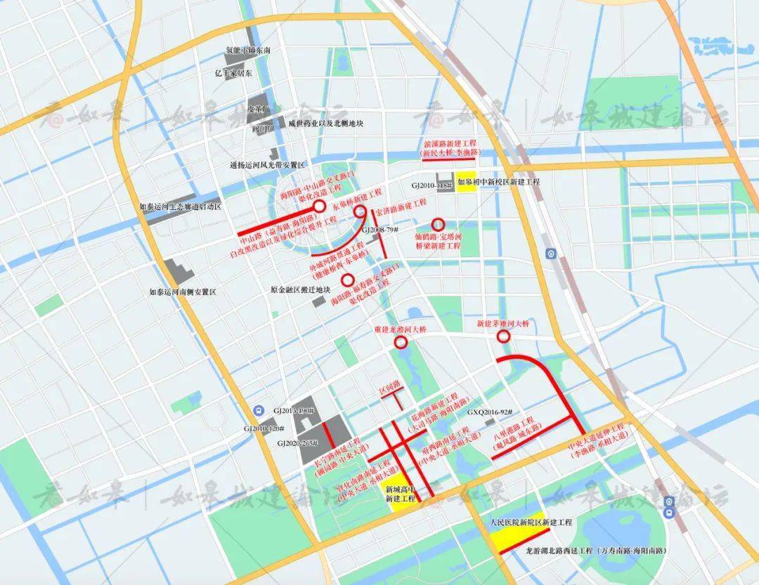 2021年如皋这些地块要拆迁涉及如城街道城北街道