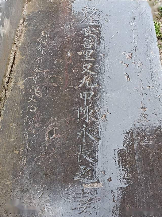 西咸新区沣西新城大王街道龙台坊村陈升荣家发现清朝道光年节孝碑