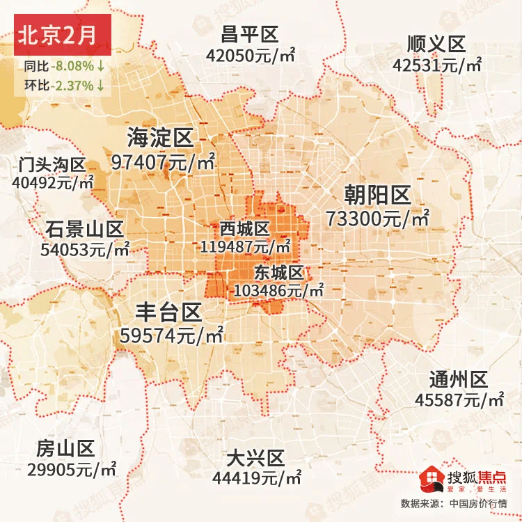 权威发布 | 2021年2月热门城市房价地图