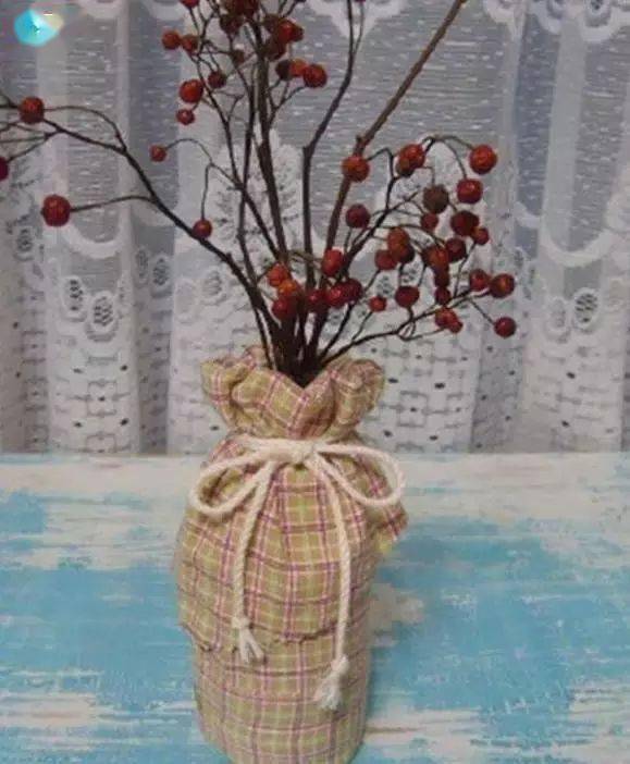 用旧衬衫diy漂亮花瓶手工制作方法图解教程210308