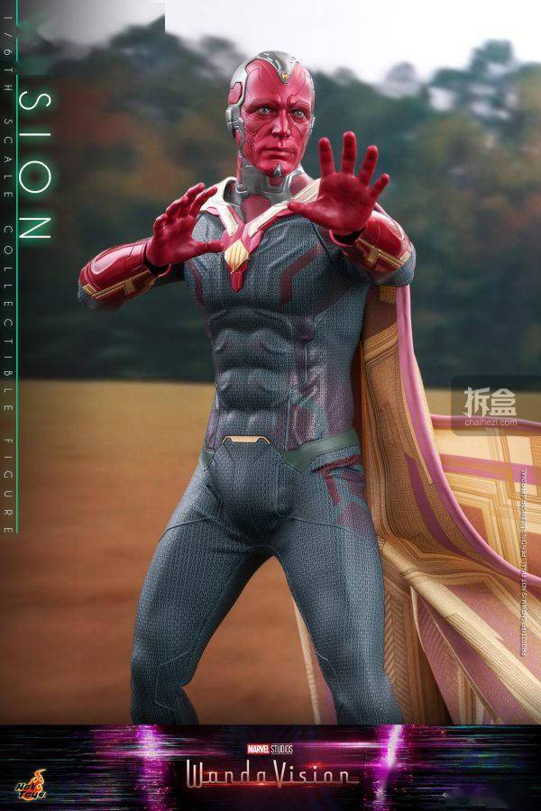 hottoys漫威旺达61幻视幻视vision16可动人偶