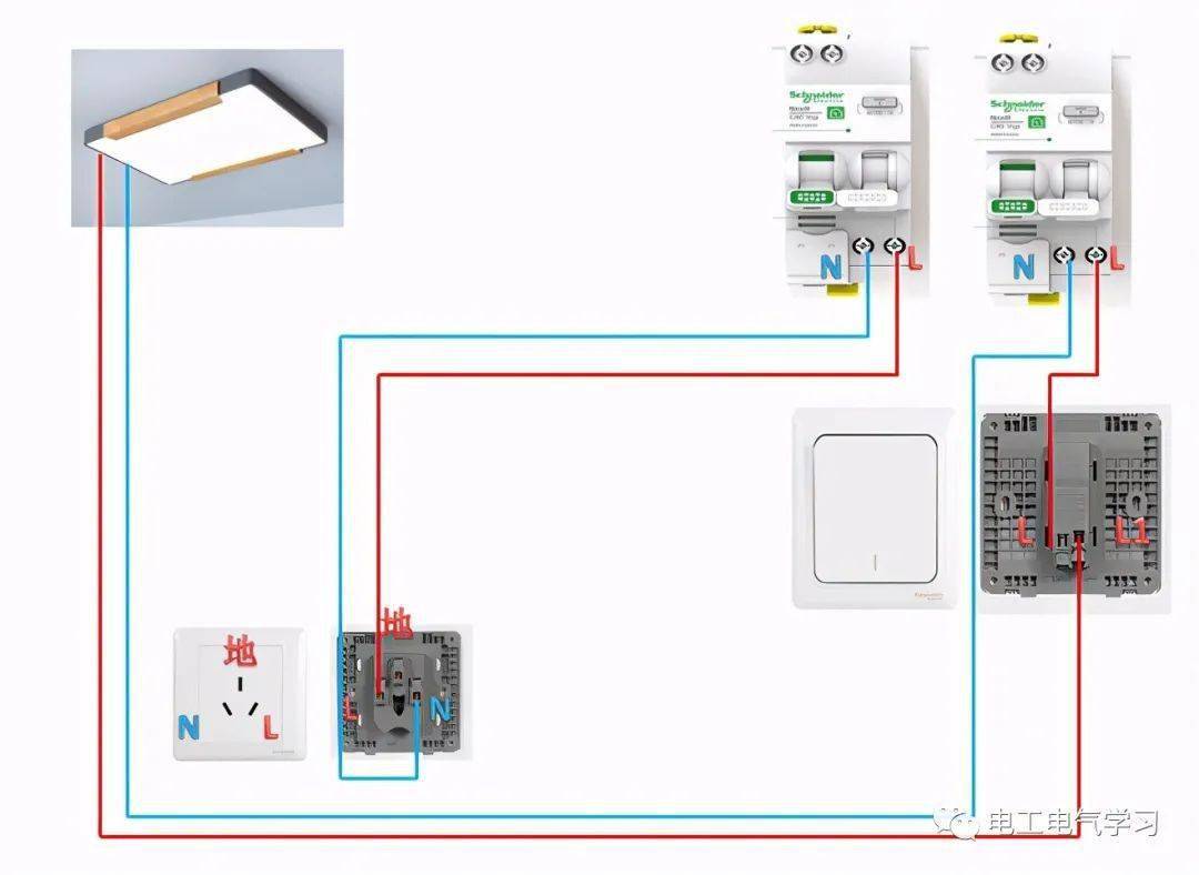 电灯和插座接线图