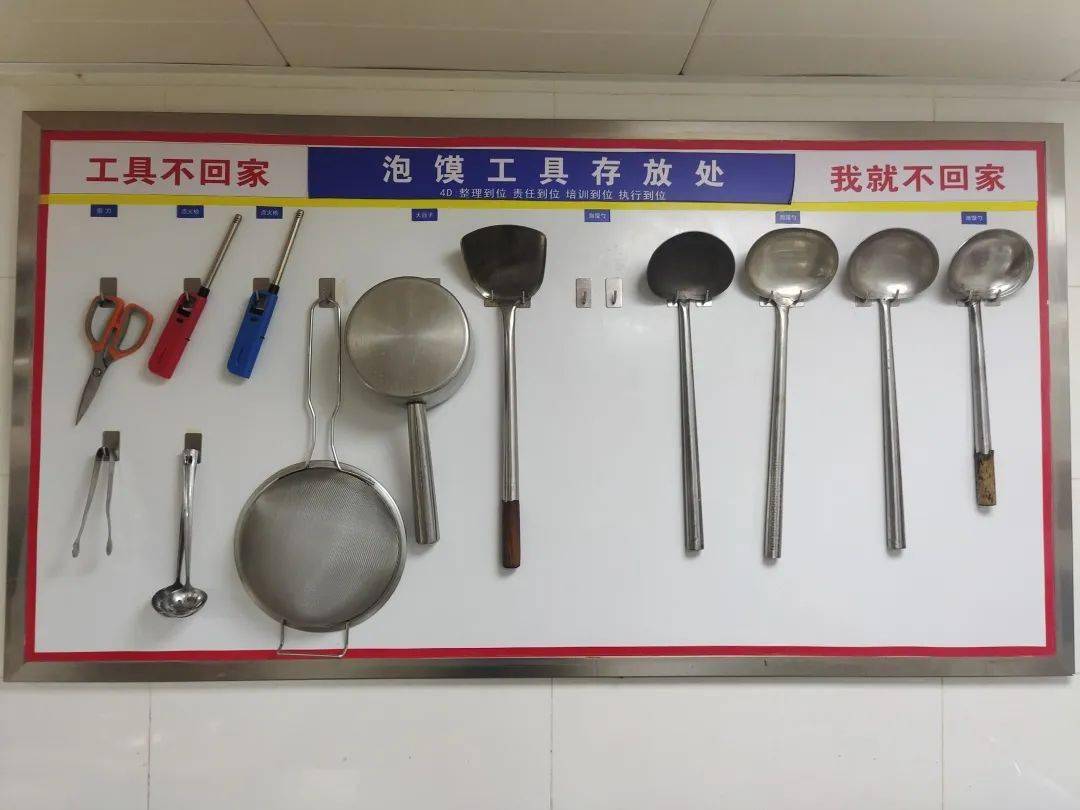 干部参观德发长前厅后厨,在参观中仔细对4d管理法在实际工作中的运用