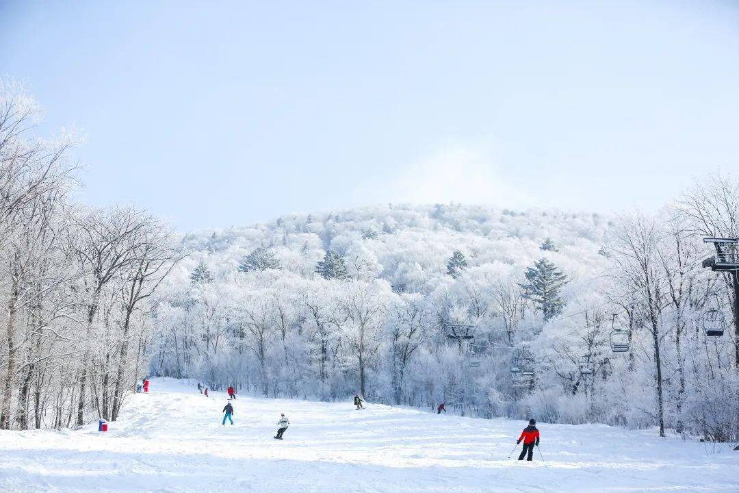 北大湖滑雪场是全国缆车数量最多的滑雪场,雪道总长度48公里,全国第一