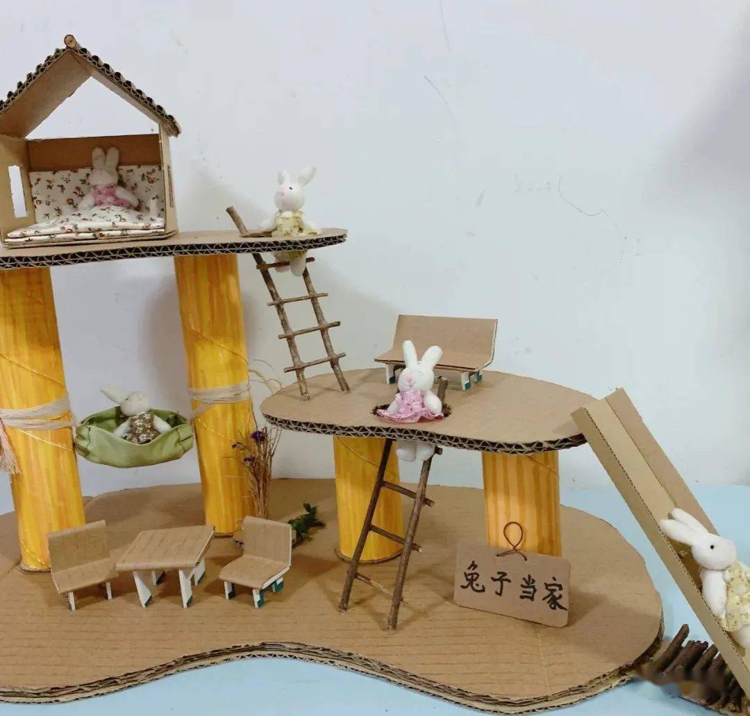 幼儿园废物利用制作diy,老师的手太巧了