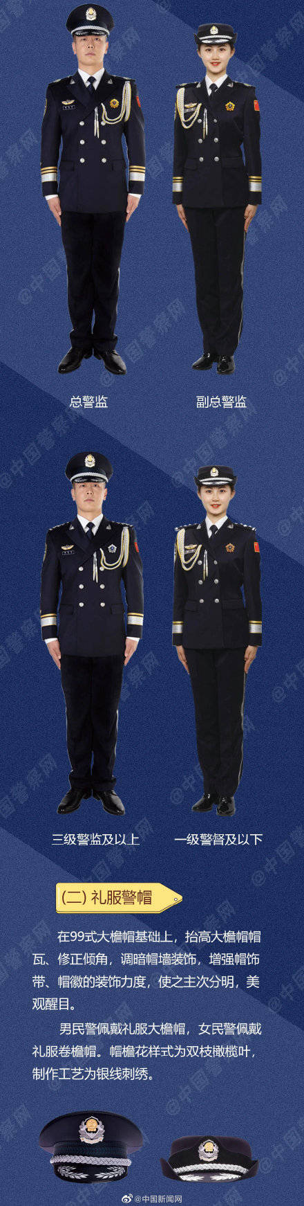 中国人民警察警礼服正式列装_绶带