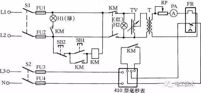 b两接线柱接好,按下按钮sb1,中间继电器ka1得电并自锁;然后将调压器vt