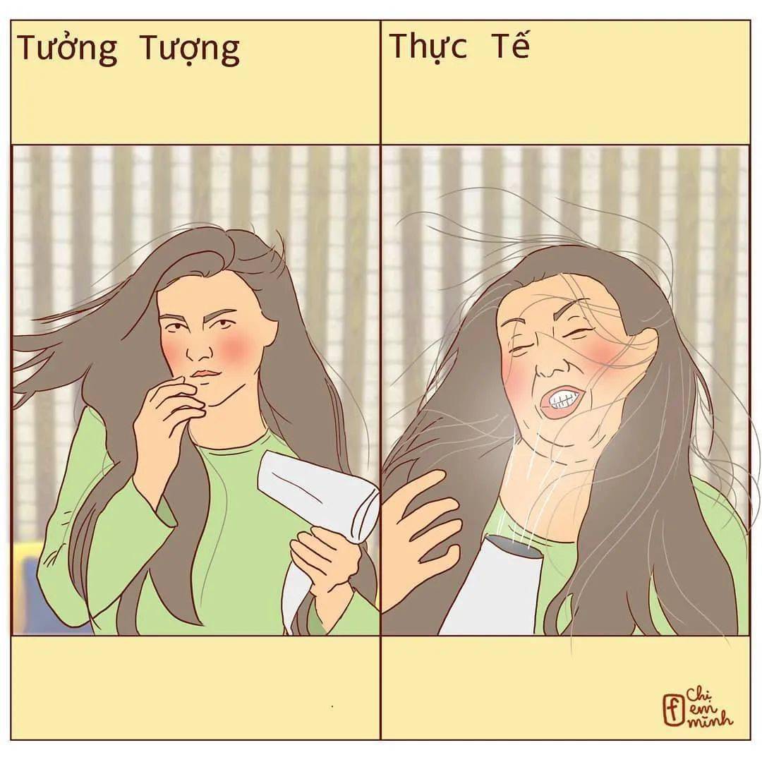 想象:可可爱爱小女生 现实:异装癖属性的怪蜀黍 想象:像影棚一样用吹