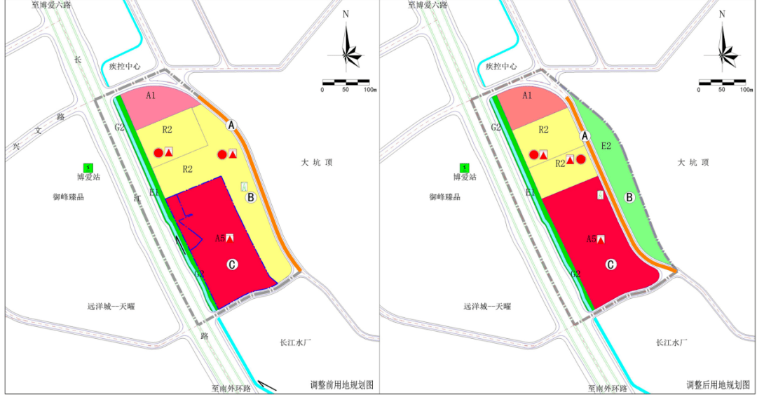 紫马岭南片区2个街区控规公示!拟调整商业地,增加行政