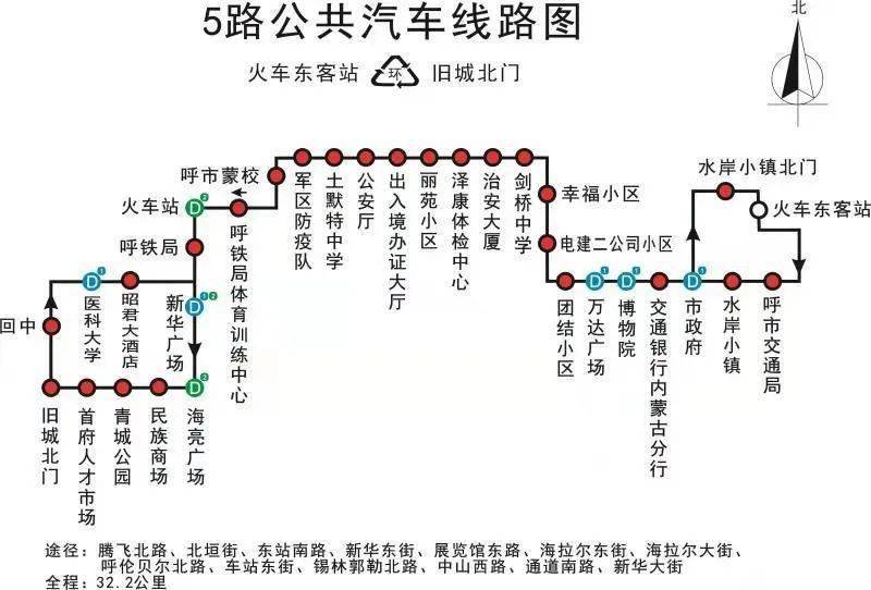 提醒!明日起5路公交车线路有变化