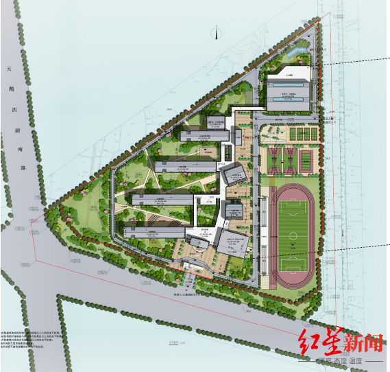 天鹅湖小学现总平面图